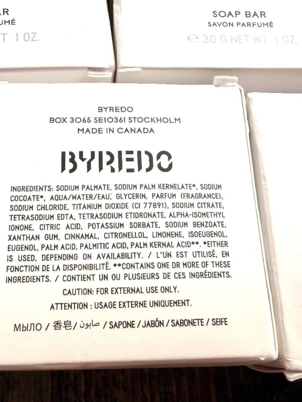 5 BYREDO MOJAVE GHOST Soap Bar 30g